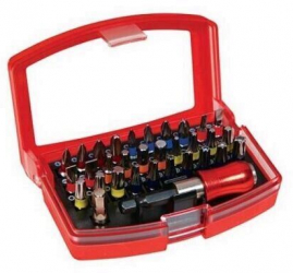 Set 32 biti cu maner cutie plastic Strend Pro EVE-12083 profesional