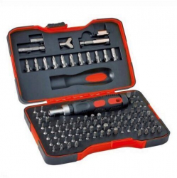 Set biti si antrenor cu clichet Home DE 101505 cutie 101 buc Crom Vanadium
