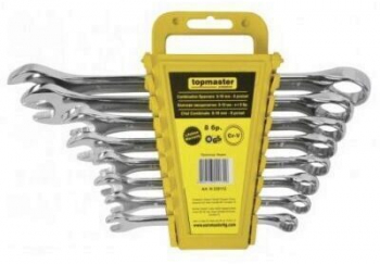 Set chei combinate Topmaster Pro 8Pcs CrV 8-19mm DIN 3113 TM 
