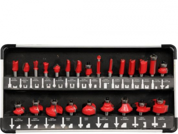 Set freze pentru lemn Yato YT-6801 24buc in valiza aluminiu 