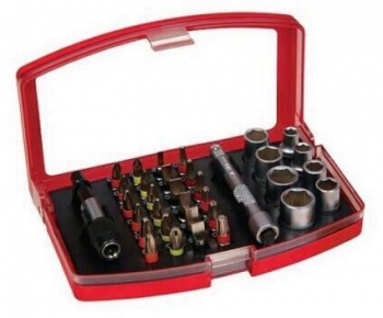 Set profesional 34 biti si chei tubulare Strend Pro EVE-12091 Crom Vanadium