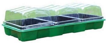 Tava pentru rasaduri cu capac Strend Pro Garden Herrison P2005 3 alveole 57x24.5x13.5 cm 