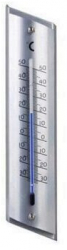 Termometru aluminiu de perete Strend Pro TM-181 Steel 230x53x16 mm