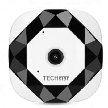 Camera Supraveghere Video Techstar® V380 3603T Full HD 1080P Wireless 360° Detectare Miscare Microfon 