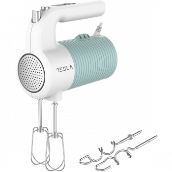 Mixer de mana Tesla MX510BWS 350 W 5 viteze Turbo alb/menta 