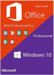 Windows 10 Pro Retail + Office 2019 Pro Plus Activare permanenta 