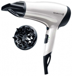 Uscator de par Remington D3015 2000W 3 temperaturi 2 trepte de viteza Alb-negru 