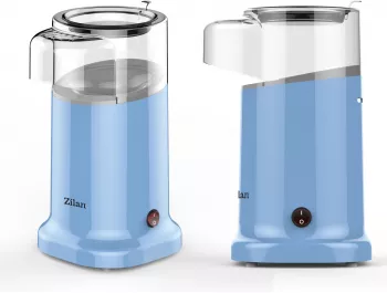 Aparat Pentru Popcorn Zilan ZLN-3147 Putere 1200W sistem cu jet de aer cald Bleu 
