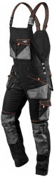 Pantaloni de lucru cu pieptar salopeta slim fit model HD marimea XS/46 NEO 