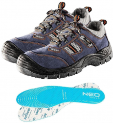 Pantofi de lucru din piele de caprioara S1P SRA talpici/branturi marimea 44 NEO