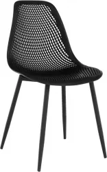 Scaun negru Tegra 37x53x86 cm 