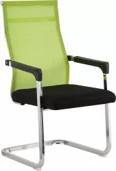 Scaun conferinta verde negru Rimala 54x55x97 cm 