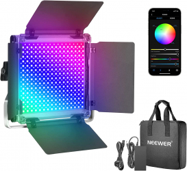 Panou Neweer RGB 450 Leduri cu ganta transport si adaptor alimentare inclus 