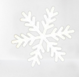 Set stickere decorative Craciun fulgi albi 8 bucati 8x8 cm 