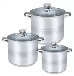 Set oale Floria ZLN-4045 6 piese pentru toate sursele de caldura Inox 