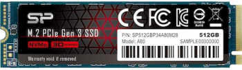 Solid-State drive (SSD) Silicon Power A80 512GB NVMe M.2 