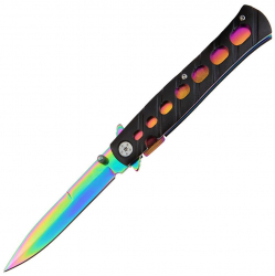 Briceag de buzunar IdeallStore® Rainbow Destiny 22.5 cm otel inoxidabil multicolor 