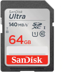 Card de memorie SanDisk SD Ultra 64GB SDXC 140MB/s 