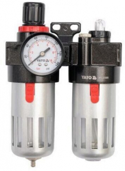 Filtru aer cu reductor si rezervor de ulei pentru compresoare Yato YT-2385 prindere 1/4 