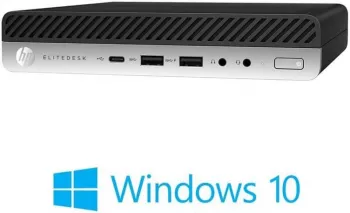 Mini PC HP EliteDesk 800 G3 Quad Core i5-7500 8GB DDR4 256GB SSD Win 10 Home 