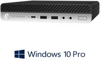 Mini PC HP EliteDesk 800 G3 Quad Core i5-7500 8GB DDR4 256GB SSD Win 10 Pro 