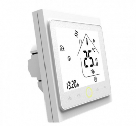 Termostat Techstar® Smart TH-20W Wireless 16A 3500W Google Home Alexa Tuya Senzor Pardoseala Alb 