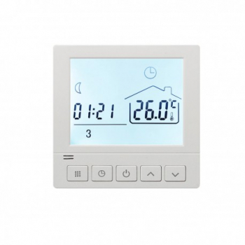 Termostat Techstar and reg Smart TH-8W Wireless 16A 3500W Google Home Alexa Tuya Senzor Pardoseala Alb 