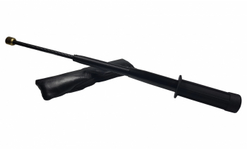 Baston telescopic flexibil maner cauciuc 47 cm negru 