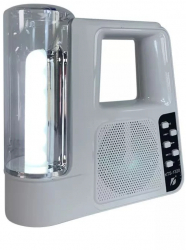 Boxa Portabila Wireless Bluetooth/TF Card/USB/FM LED Lanterna Lumina Alba 5W Alb 