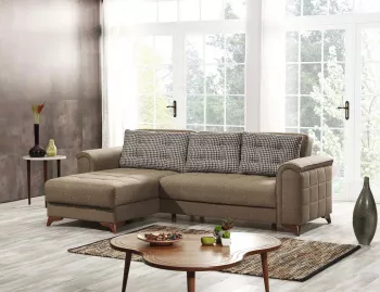 Coltar extensibila Elza 264 cm Maro 