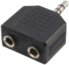 ADAPTOR audio LOGILINK 3.5mm stereo 3p. t la 2 x 3.5 stereo m Logilink and CA1002 and 