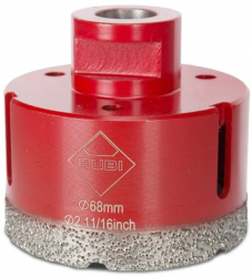 Carota diamantata pt. portelan placi ceramice DryGres 68mm - RUBI-4917 