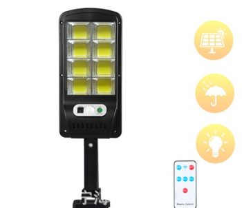 Lampa solara 160 LED cu senzor de miscare telecomanda 