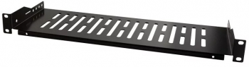 RAFT FIX Logilink 1U pentru rack 19 and adâncime 152mm sarcina maximă 5Kg vopsea antistatic oțel 1.5mm black and SF1C25B and