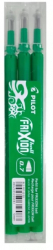 Set 3 rezerve Roller Frixion 0.7Mm 3Buc/Set Pilot Verde 