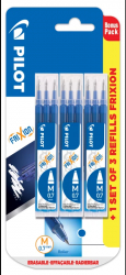 Set 3x3 rezerve Pilot Frixion albastre 
