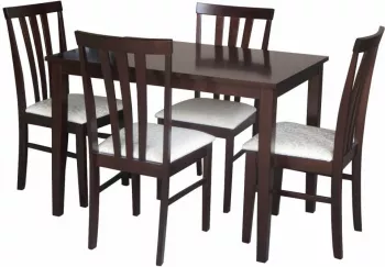 Set dining maro wenge crem Leslie 110x70x74 cm 43x53.3x94 cm 