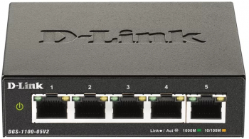 SWITCH D-Link SMART 5 porturi Gigabit carcasa metalica and DGS-1100-05V2 and include timbru verde 1.5 lei