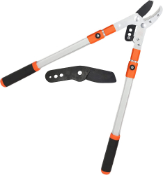 Foarfeca extensibila Teox pentru taiat crengi groase telescopica aluminiu + lama de schimb 