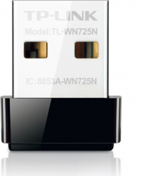 ADAPTOR RETEA TP-LINK NANO extern wireless 2.4 GHz USB 2.0 port 150 Mbps antena interna x 1 and TL-WN725N and 
