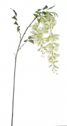Set 12 flori artificiale Glicina alba 95 cm