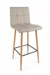 Set 2 scaune bar bej Bruce 46x40x108 cm 