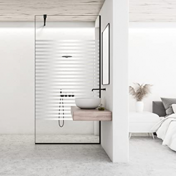 Paravan dus walk-in Aqua Roy Black model Bali incolor 70x195 cm sticla 8 mm clara securizata anticalcar 