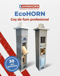 Cos de fum EcoHORN 6 m 90 grade 200MM 