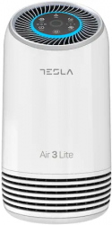 Purificator de aer Tesla Air 3 LiteFiltru HEPA 110 m3/h Sleep Mode Timer Filtru HEPA+Carbon Activ Alb 
