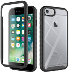Husa de protectie compatibila cu iPhone SE 2 SE 2020/2022 PC Negru 