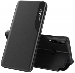 Carcasa de protectie compatibila cu Samsung Galaxy A20s Piele ecologica Negru 