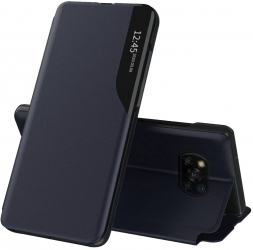 Husa pentru Xiaomi Poco X3/Poco X3 NFC/Poco X3 Pro Piele ecologica Dark Blue 
