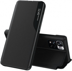 Husa Protectie pentru Xiaomi Redmi Note 11 Pro+ 5G Precision Cut eFold Series O6236 Piele ecologica Negru 
