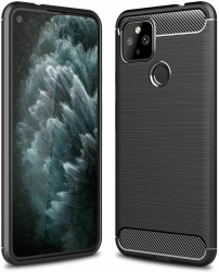 Husa de protectie compatibila cu Google Pixel 5 PU Negru 